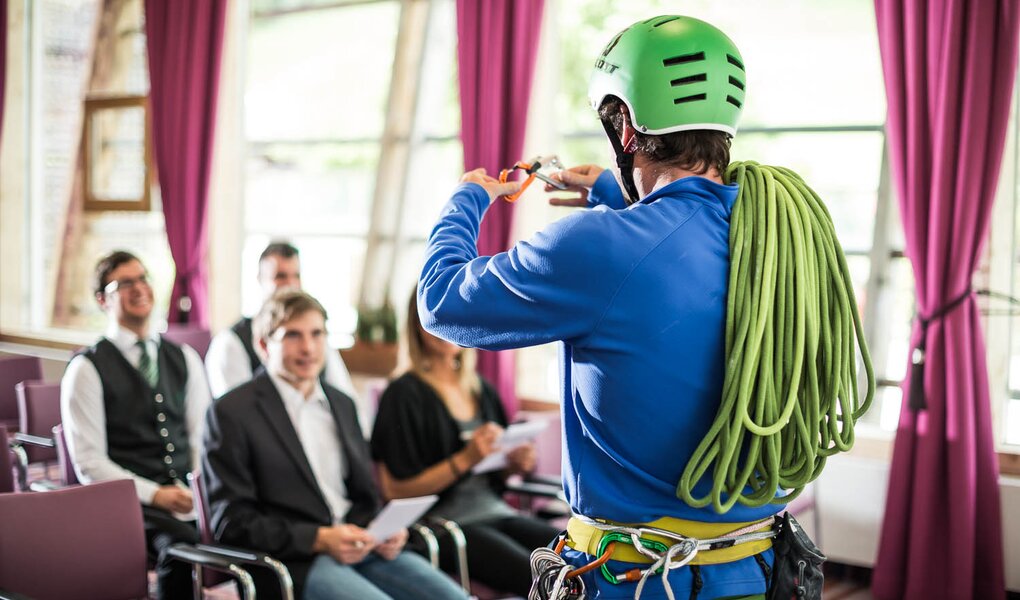 climbing seminar at seminar hotel Leogang