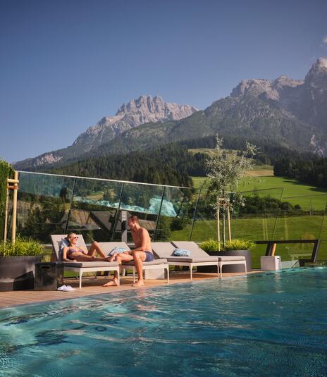 sky pool hotel Salzburger Hof Leogang