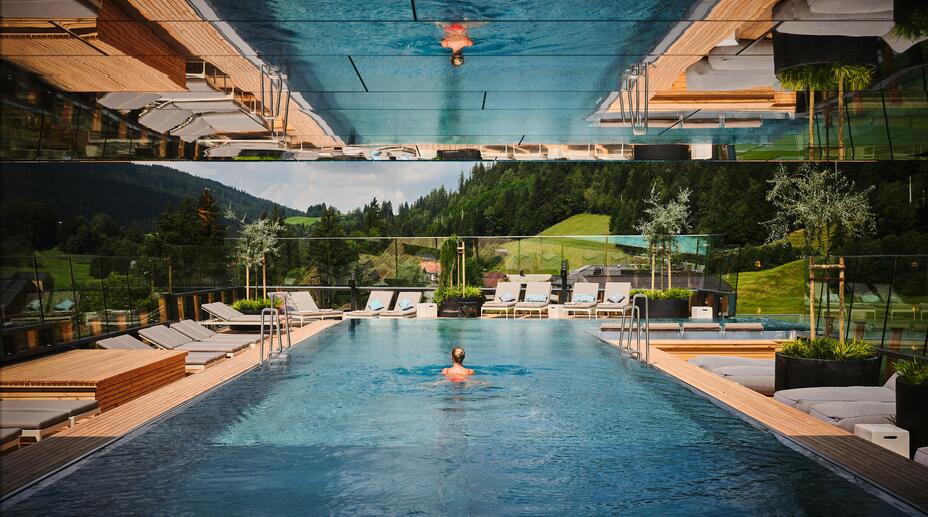 infinity pool Leogang