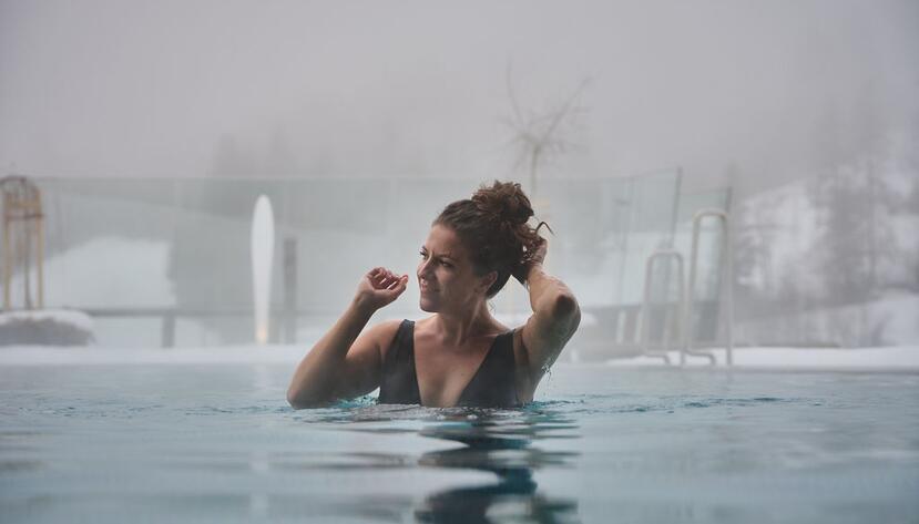 heated outdoor pool at the hotel