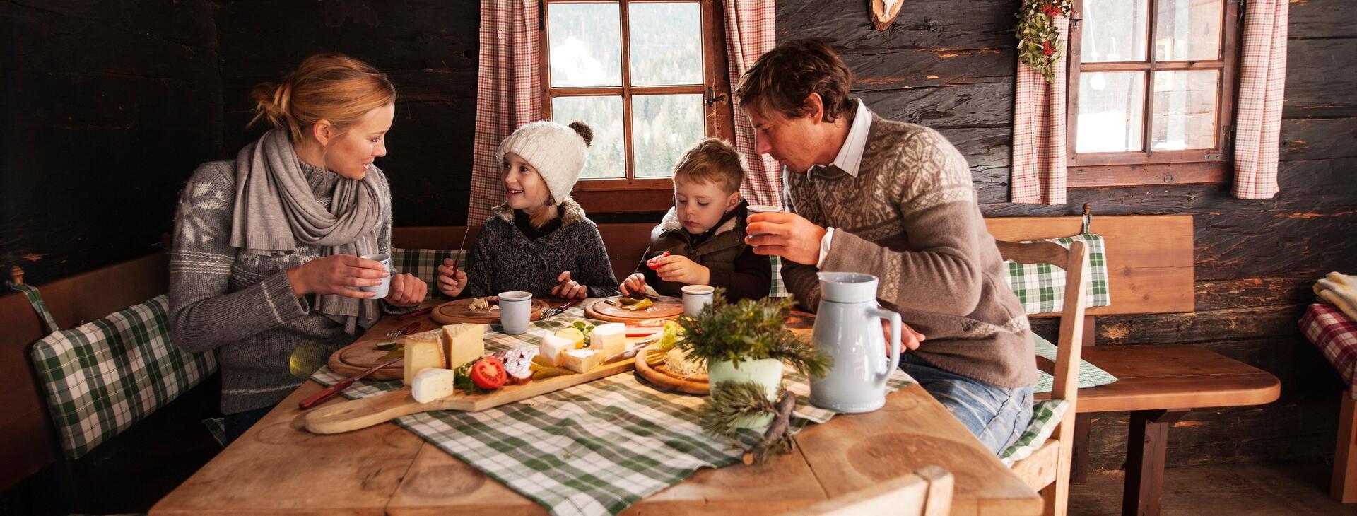 Hüttenübernachtung mit der Familie