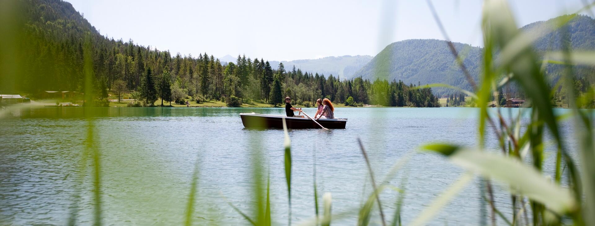 boating on Lake Pillersee