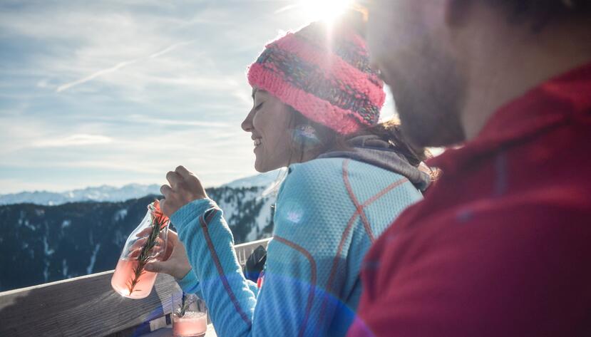 Skitouren Pausen Hütte Leogang