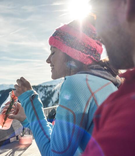 Skitouren Pausen Hütte Leogang